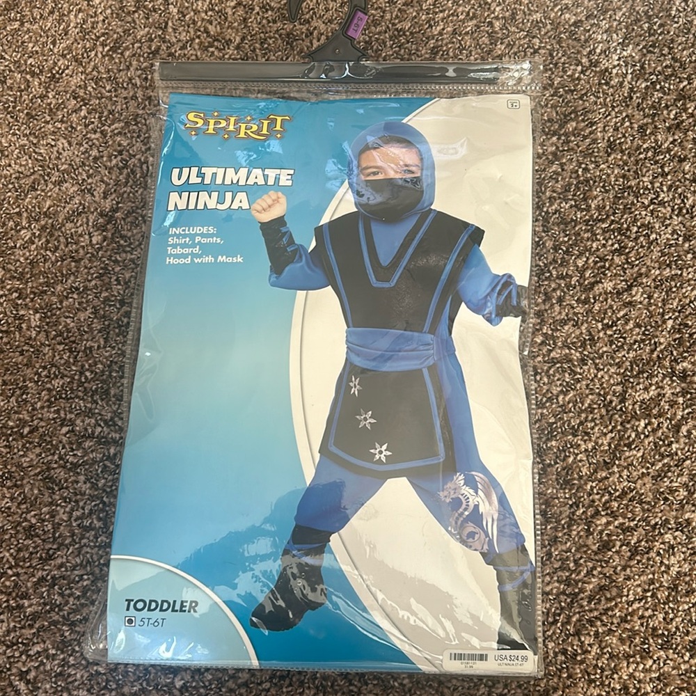 Ninja costume, used only one time.